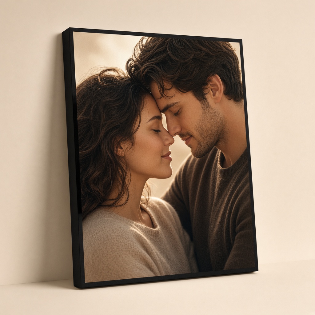 Parte posterior del canvas con grapas